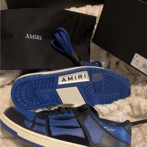 AMIRI Black and Blue Men's Sneakers